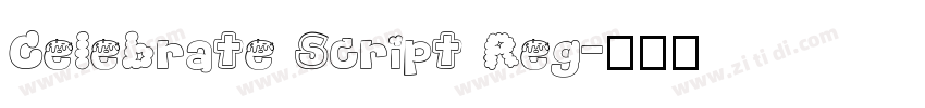 Celebrate Script Reg字体转换